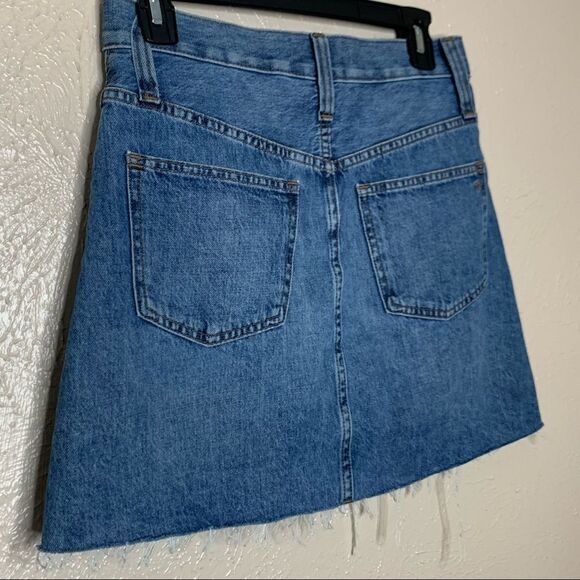 Madewell rigid denim mini skirt a-line - Picture 6 of 9